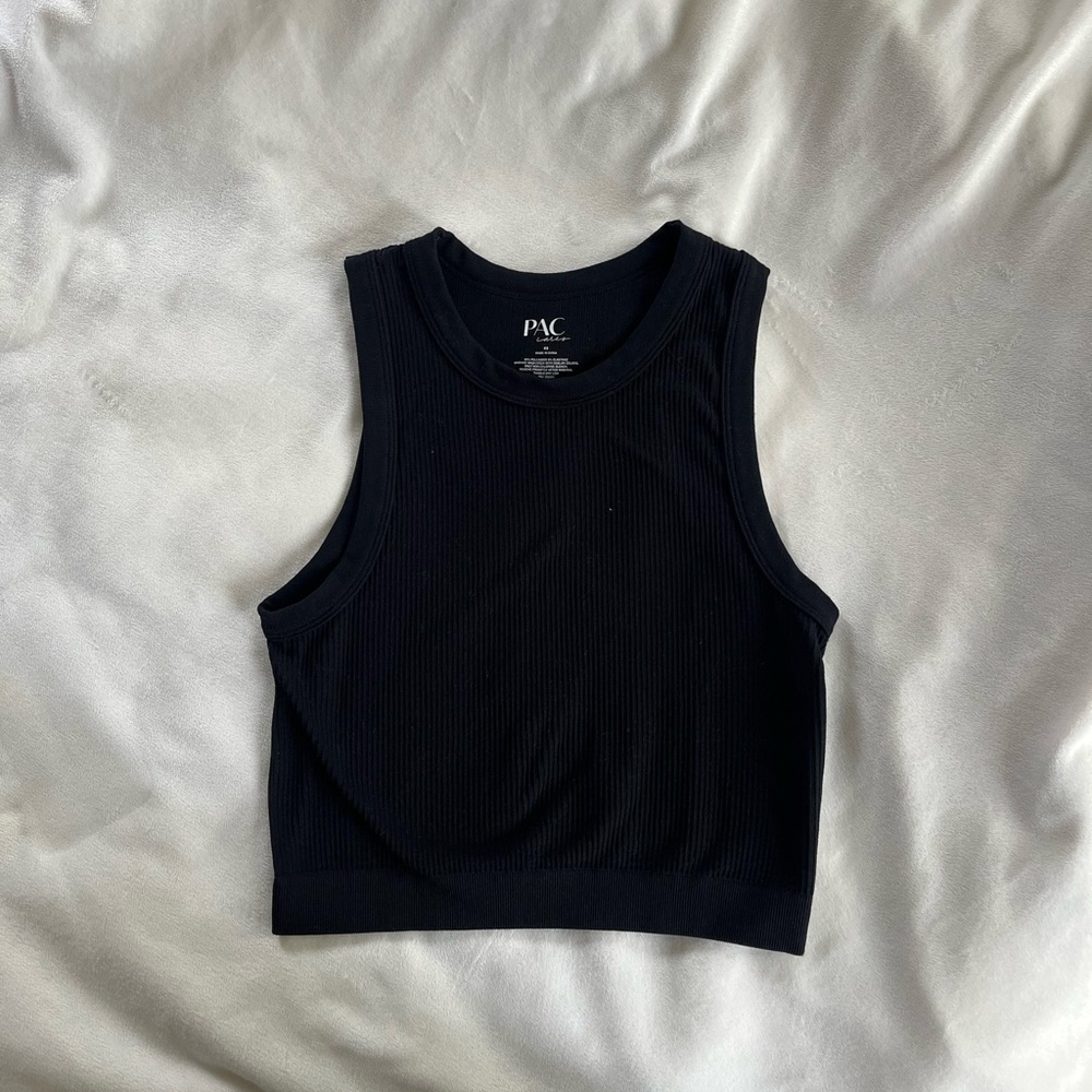 Pacsun - black ribbed tank top